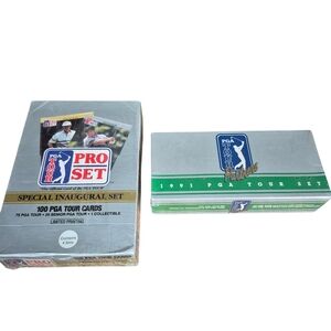 1990 PGA Sealed Tour Cards & 1991 Tour Card Colkectible Set